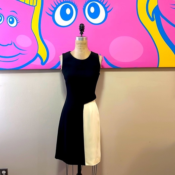 Moschino Cheap & Chic Color Block Two Piece Dress - Picture 1 of 13